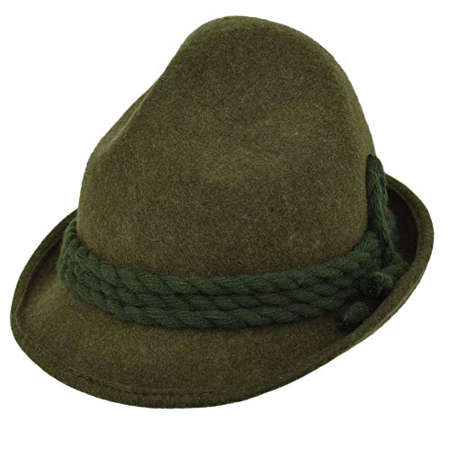 Cappelleria Melegari Tirolese Cap Original Jagdhut, Grün 59 von Melegari