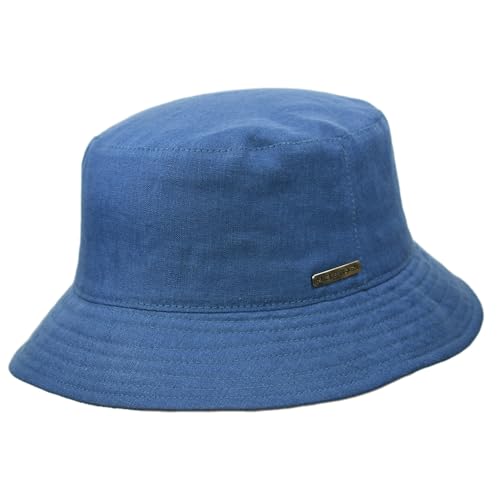 Melegari Bucket Fischerhut | reines Leinen | Lignano Hat | Unisex | Frühling Sommer | Unisex, blau, 56-57 Melegari Bucket Fischerhut | reines Leinen | Lignano Hat | Unisex | Frühling Sommer | Unisex, blau, 56-57 von Melegari