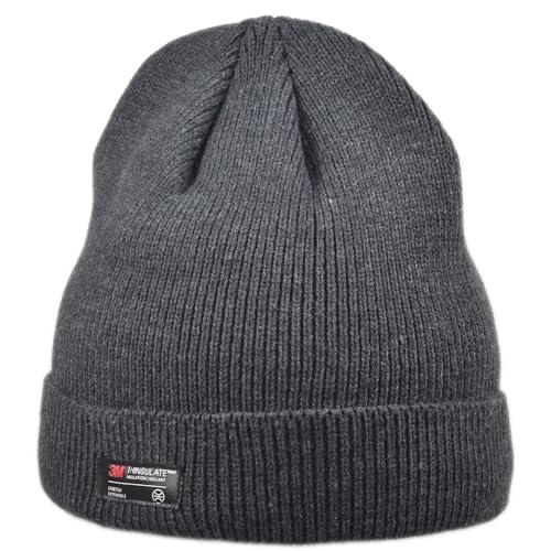 Melegari Strickmütze, Beanie, Arbola | Thinsulate Stretch Extensible | Thermo-Mütze | Unisex, dunkelgrau, 54/60 cm von Melegari