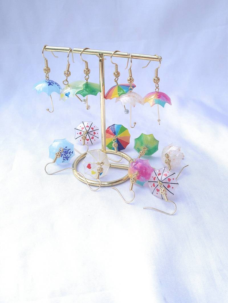 Regenschirm Ohrringe, Ausgefallener Ohrschmuck, Schöne Geschenk Idee von Meliaveli