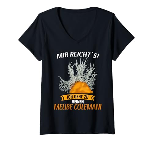 Damen Melibe Colemani T-Shirt mit V-Ausschnitt Damen Melibe Colemani T-Shirt mit V-Ausschnitt von Melibe Colemani Tier Shop