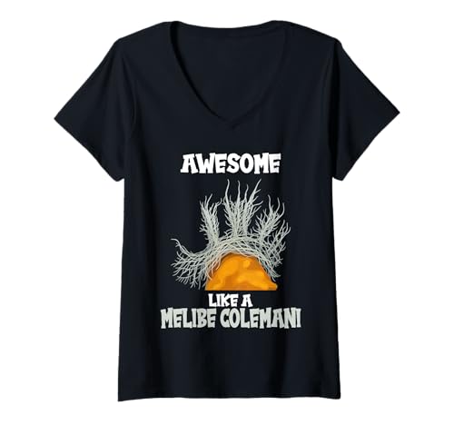 Damen Melibe Colemani T-Shirt mit V-Ausschnitt Damen Melibe Colemani T-Shirt mit V-Ausschnitt von Melibe Colemani Tier Shop