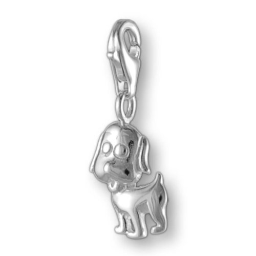 Melina Damen-Charm Anhänger Puppy Welpe 925 Sterling Silber 1800545 von Melina