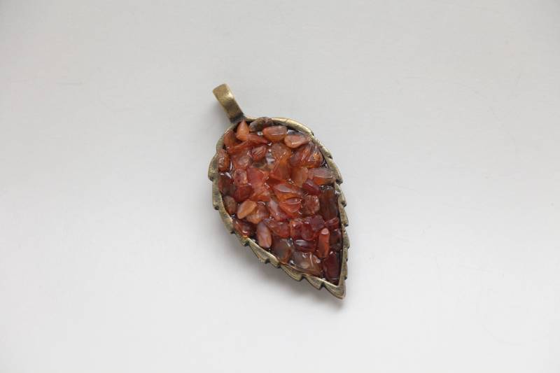 Blatt Anhänger Halskette Blatt Anhänger Halskette von MelindaRingDesigns