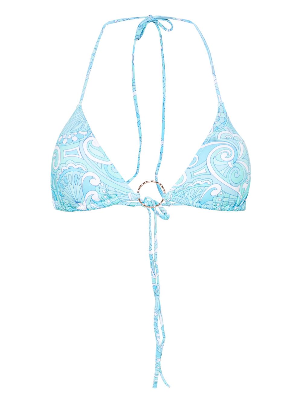 Melissa Odabash Geripptes Miami Bikinioberteil - Blau von Melissa Odabash