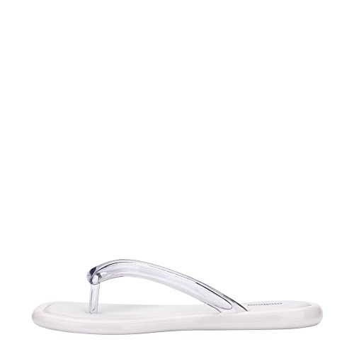 melissa Damen Airbubble Flip Flop Ad Flache Sandale, weiß, 38 EU von Melissa