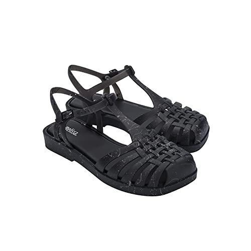 Melissa Damen Aranha Quadrada Fischersandale, schwarz/weiß, 39 EU von Melissa