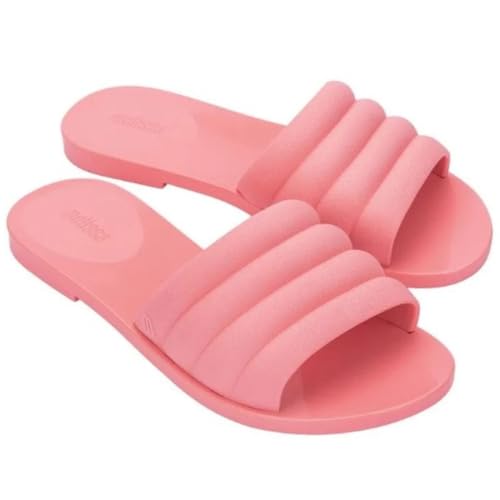 melissa Bless Slide, flache Damen-Sandalen, Rosa, 41 EU, Rosa, 41/41.5 EU von Melissa