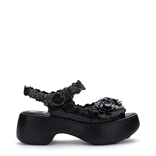 melissa Damen Blossom + Viktor and Rolf Keilsandale, Schwarz, 36 EU von Melissa