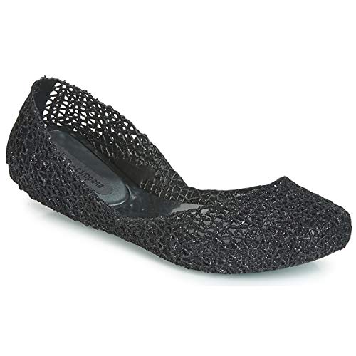 Melissa Damen Campana Papel VII Geschlossene Ballerinas, Schwarz (Black Glitter 52682), 37 von Melissa