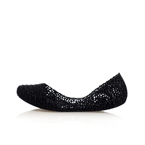 Melissa Damen Campana Papel VII Geschlossene Ballerinas, Schwarz (Black Glitter 52682) von Melissa