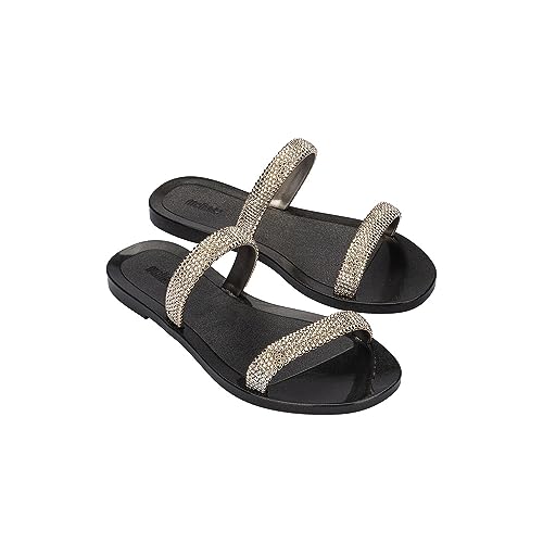 melissa Damen Glitz Ii Ad Flache Sandale, Schwarz, 37 EU von Melissa