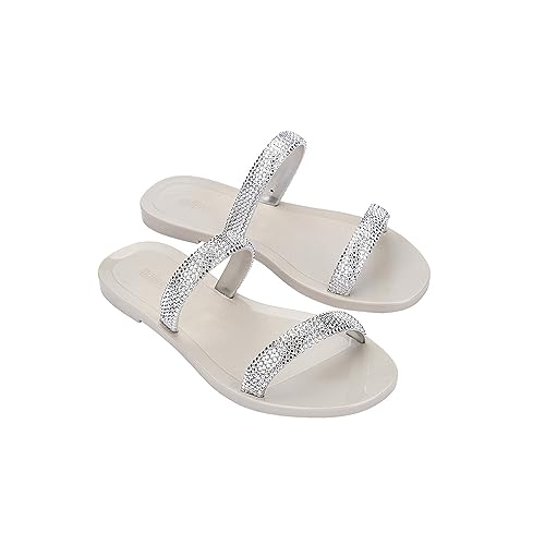 melissa Damen Glitz Ii Ad Flache Sandale, beige, 40 EU von Melissa