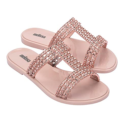 Melissa Damen Leuchtende Folienanzeige Flache Sandale, Rose, 39 EU von Melissa