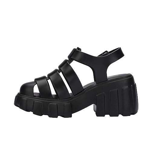 Melissa Damen Megan Ad Keilsandale, schwarz/weiß, 38 EU von Melissa