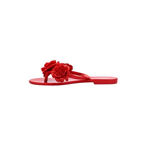 Melissa Harmonic Springtime Flip Flop Sandalen für Damen, Harmonic Springtime Red, 37 EU von Melissa
