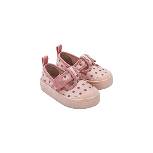 melissa Mini Basic Print BB, Flache Sandalen für Mädchen, Rosa, 28/28.5 EU von Melissa