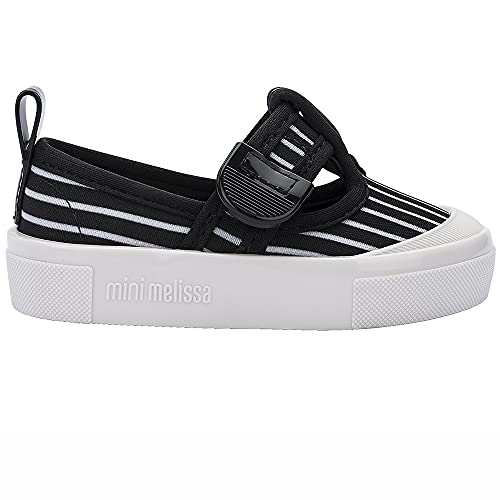 melissa Mini Basic Print Bb Flache Sandale, Schwarz, 27 EU von Melissa