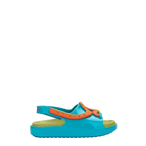 melissa Mini Cloud Slide + Fabula BB Flache Sandalen für Mädchen, blau, 19/19.5 EU von Melissa