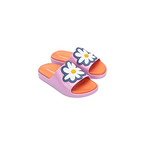 melissa Mini Cloud Slide + Fertigung INF 54163 PINK/ORANGE ZUBEHÖR 28/29 EUR, Rosa, 28/28.5 EU von Melissa