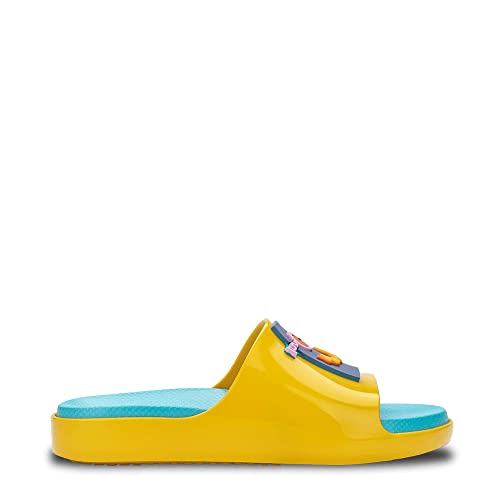 melissa Mini Cloud Slide + Manufaktur INF 54166 Gelb/Blau Zubehör 28/29 EUR, gelb, 28/28.5 EU von Melissa