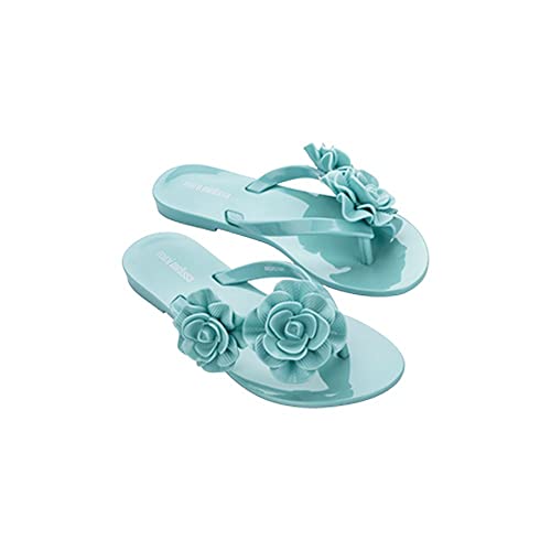 melissa Mini Harmonic Garden Inf Flache Sandale, grün, 31 EU von Melissa