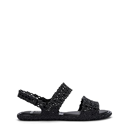 melissa Mini Panc Isabela Capeto Inf Flache Sandale, Schwarz, 31 EU von Melissa