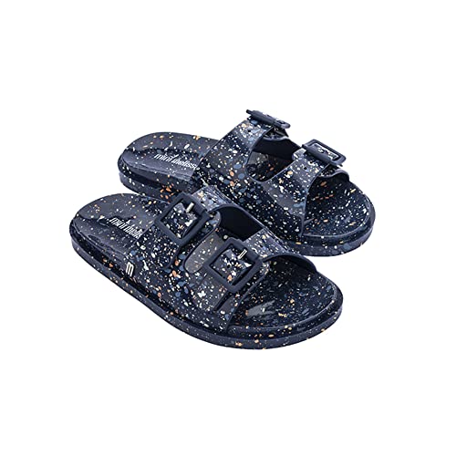 melissa Mini Wide II Inf flache Sandalen für Mädchen, blau, 28/28.5 EU von Melissa