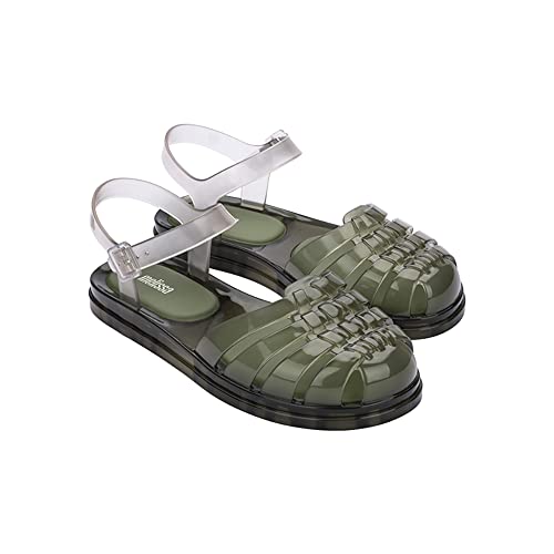 melissa Obsessed Ad, flache Sandalen für Damen, grün, 35/35.5 EU von Melissa