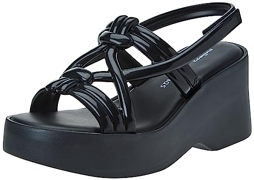 melissa Sand + Salinas Ad, Plattform für Damen, Schwarz, 35/35.5 EU von Melissa