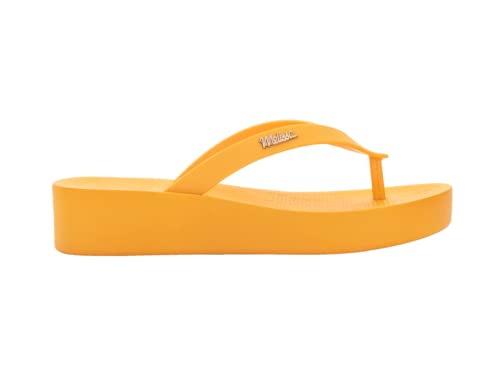 melissa Sun Venice Platform AD Damen Sandalen mit Keilabsatz, gelb, 41/41.5 EU von Melissa