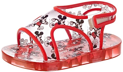 GRENDENE Unisex Baby MINI Melissa Acqua+Mickey Mouse BB Flache Sandale, rot, 21 EU von Melissa