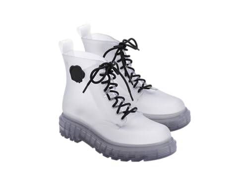 Melissa Unisex Coturno + Viktor and Rolf Ad Mode-Stiefel, durchsichtig, 44 EU von Melissa