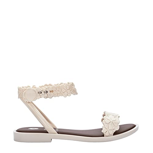 melissa Wave Sandal Blossom +, flache Sandalen für Damen, braun, 35/35.5 EU von Melissa