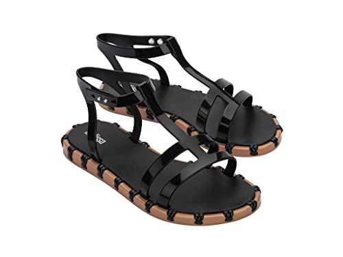 melissa Damen Ana Ad Flache Sandale, braun, 37 EU melissa Damen Ana Ad Flache Sandale, braun, 37 EU von Melissa