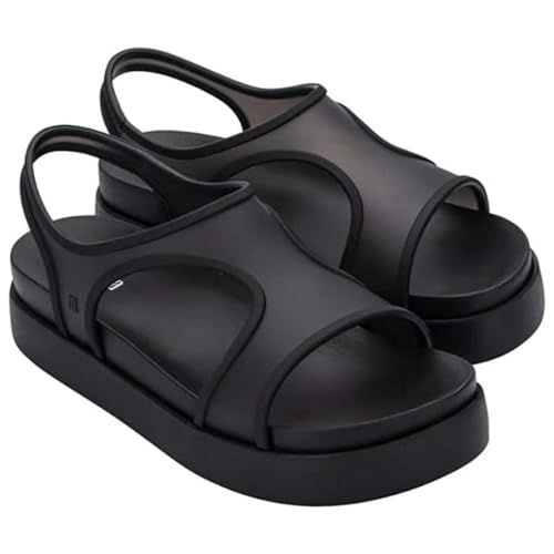 Melissa Damen Bikini Platform AD Durchgängies Plateau Sandalen mit Keilabsatz, schwarz/weiß, 40 EU Melissa Damen Bikini Platform AD Durchgängies Plateau Sandalen mit Keilabsatz, schwarz/weiß, 40 EU von Melissa