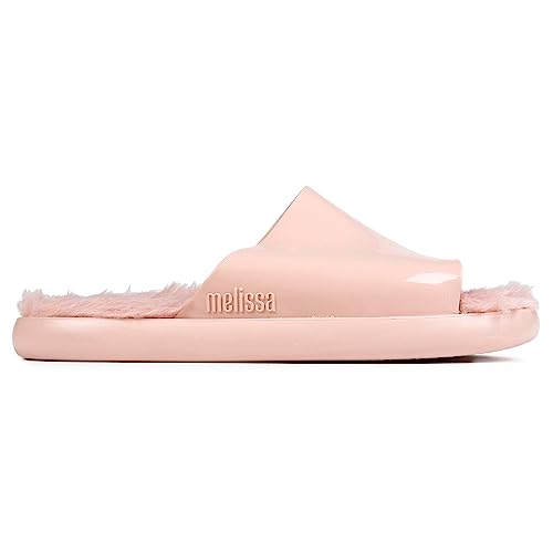 melissa Damen Fluffy Slide Ad Flache Sandale, Rosa, 38 EU von Melissa