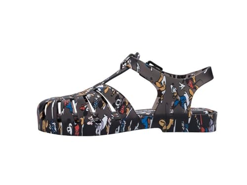 melissa Damen Mini Possession Print + Fischersandale, Schwarz, 34 EU von Melissa