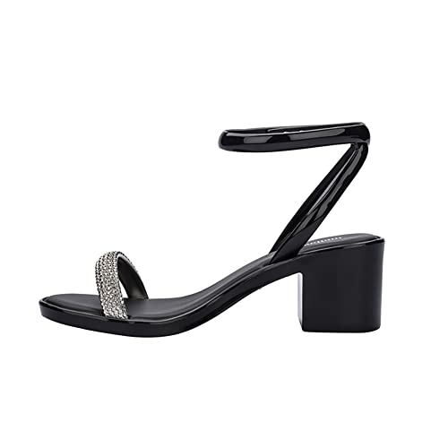 melissa Damen Shiny Heel Ad Ballerinas, Schwarz, 38 EU von Melissa