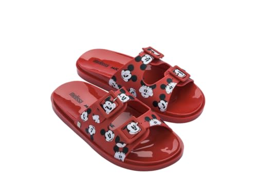 melissa Damen Wide + Mickey and Friends Ad Flache Sandale, rot, 39 EU von Melissa