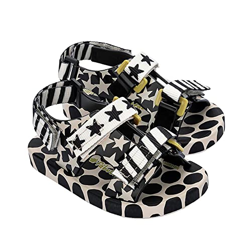 Melissa Mini Pingpong + Fabula BB Flache Sandalen für Mädchen, beige, 22/22.5 EU von Melissa