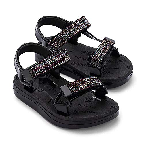 melissa Mini Papete + Rider I Bb Flache Sandale, beige, 30 EU von Melissa