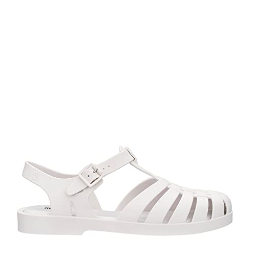 melissa Mixed Possession Ad Flache Sandale , 01177 WEISS FOSCO MATT, 45/46 EU von Melissa