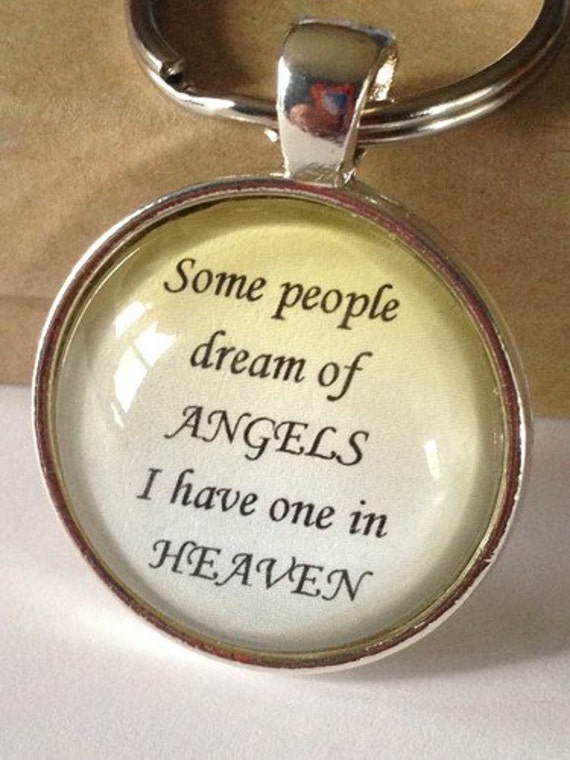 Einige Leute Traum Von Engeln Halskette Oder Schlüsselanhänger Einige Leute Traum Von Engeln Halskette Oder Schlüsselanhänger von MelissaLeeDesigns