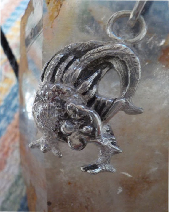 sterling Silber Lunar Jahr Des Hahn Anhänger sterling Silber Lunar Jahr Des Hahn Anhänger von MelissaToade