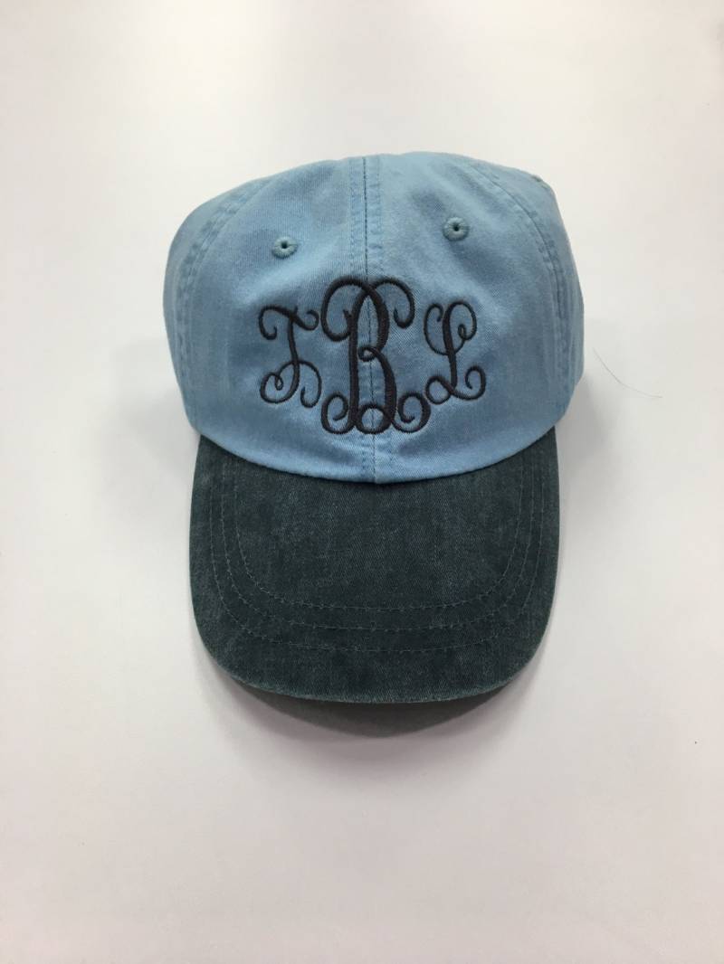 Monogrammiert Baseball-Mütze, Individuelle Hut, Personalisierte Hut Monogrammiert Baseball-Mütze, Individuelle Hut, Personalisierte Hut von MelissasATX