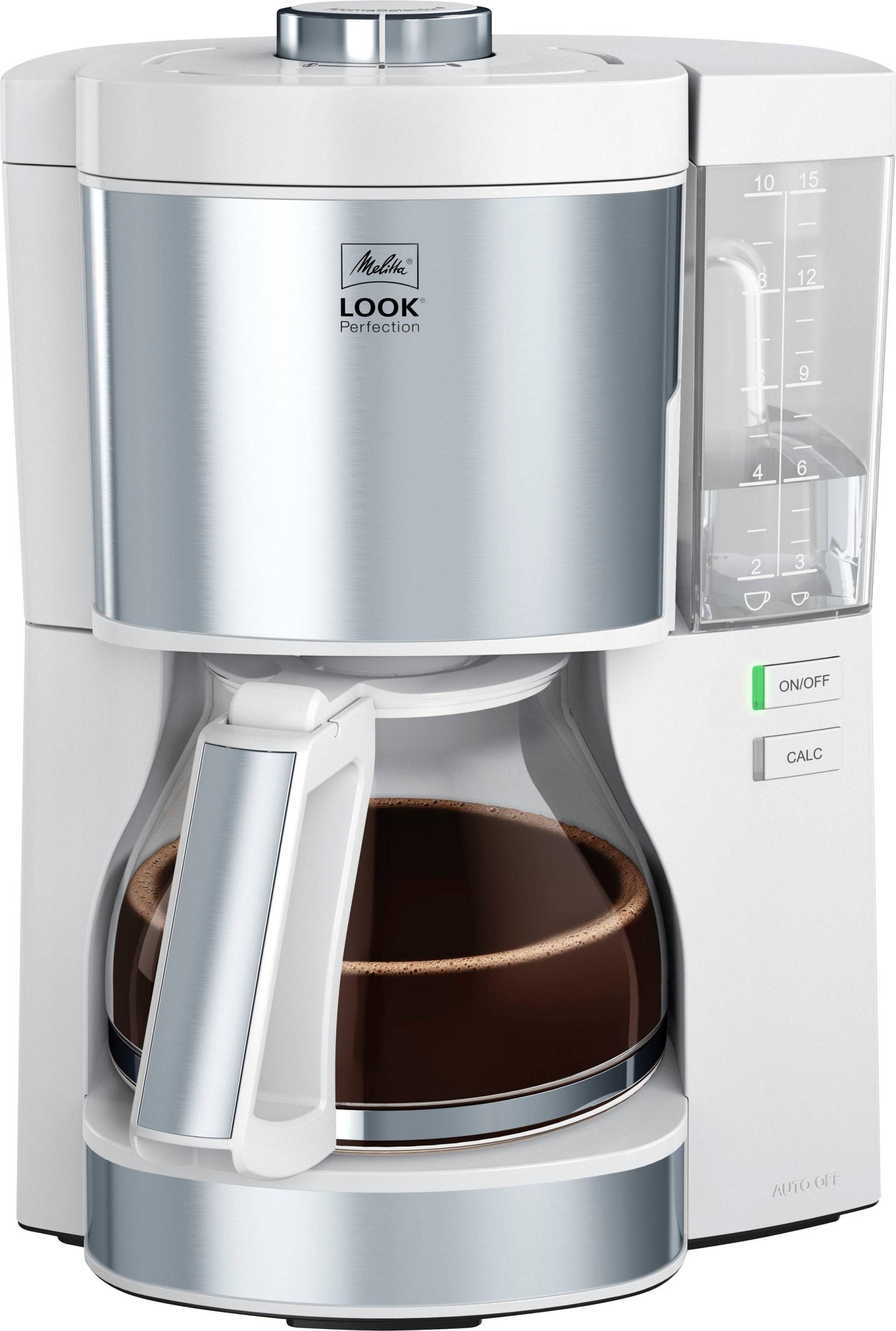 Melitta Filterkaffeemaschine "Look Perfection 1025-06" 1,25 l Kaffeekanne Papierfilter 1x4 von Melitta