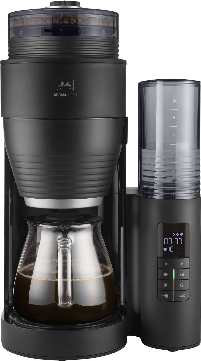 Melitta Kaffeemaschine mit Mahlwerk "AromaFresh X 1030-06", 1,25 l Kaffeekanne, Papierfilter, 1x4 von Melitta