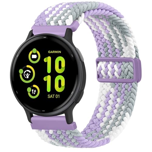 Meliya Kompatibel mit Garmin Vivoactive 5 / Vivoactive 3 Uhrenarmband, Garmin Venu 2 Plus / Venu Sq / Venu Bands Damen Herren, weiches Nylon, Sport-Ersatzband für Garmin Vivoactive 5, Venu 2 Plus, von Meliya