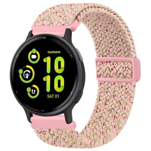 Meliya Kompatibel mit Garmin Vivoactive 5 / Vivoactive 3 Uhrenarmband, Garmin Venu 2 Plus / Venu Sq / Venu Bands Damen Herren, weiches Nylon, Sport-Ersatzband für Garmin Vivoactive 5, Venu 2 Plus, von Meliya